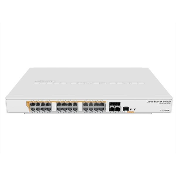 Router 24port MikroTik CRS328-24P-4S+RM 24port GbE LAN PoE 4xSFP+ port Rackmoun fotó, illusztráció : CRS328-24P-4S-RM