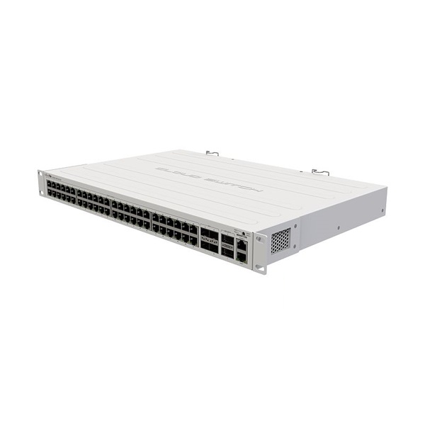 MikroTik CRS354-48G-4S+2Q+RM 48port GbE LAN 4x10G SFP+ port 2x40G QSFP fotó, illusztráció : CRS354-48G-4S-2Q-RM