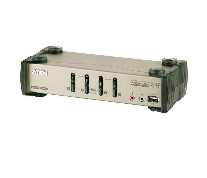 KVM switch 4PC USB + kábelkészlet + audio fotó, illusztráció : CS1734B