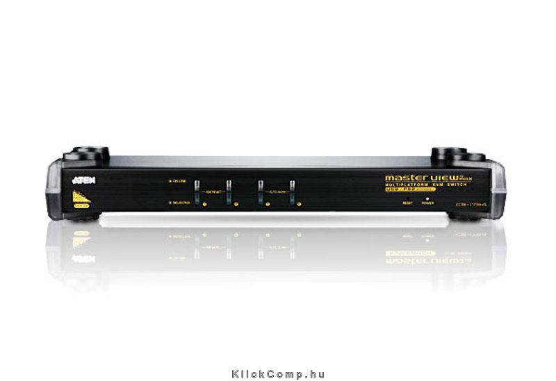 KVM switch 4PC USB PS/2 fotó, illusztráció : CS1754