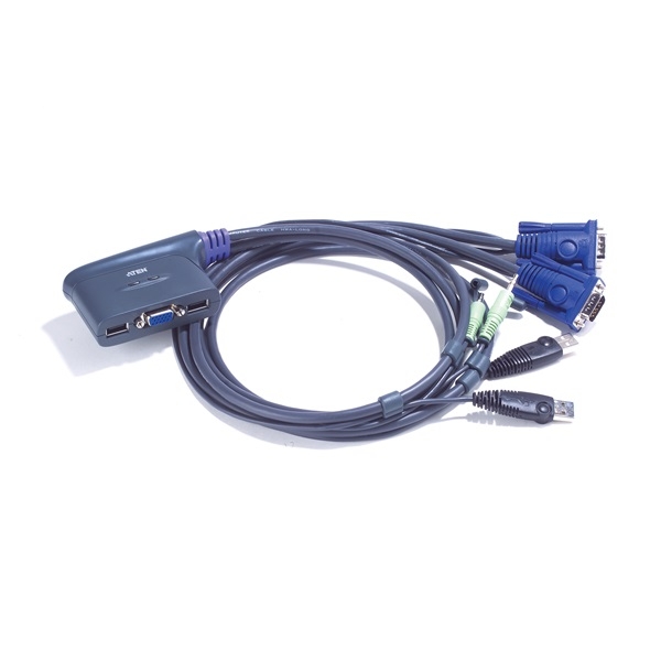KVM Switch 2PC USB VGA +Audio ATEN fotó, illusztráció : CS62U