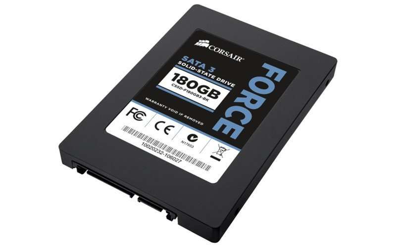 SSD 180GB Force Series 3 Read 550Mb/s, Write 520Mb/s + átalakító fotó, illusztráció : CSSD-F180GB3-BK