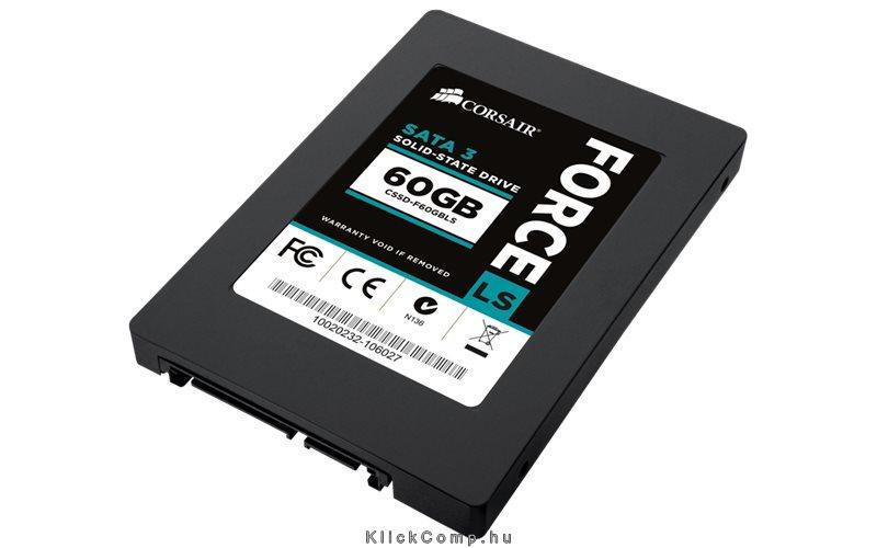 60GB SSD CORSAIR Force Series LS fotó, illusztráció : CSSD-F60GBLS