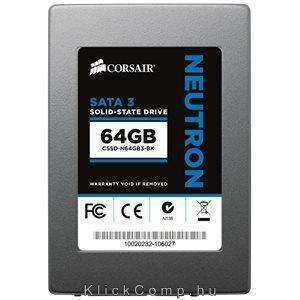 SSD 64GB Neutron Series Read 545Mb/s, Write 210Mb/s + átalakító fotó, illusztráció : CSSD-N64GB3-BK