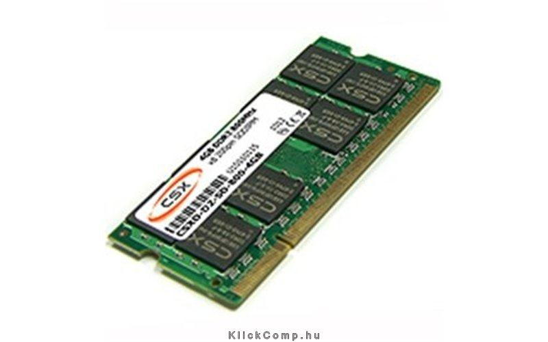 1GB DDR notebook memória 400Mhz 1x1GB CSX Alpha fotó, illusztráció : CSXA-SO-400-648-1GB
