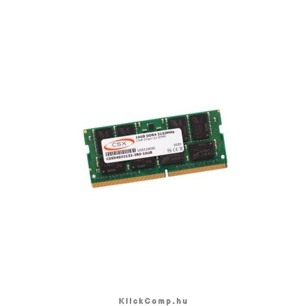 4GB DDR4 notebook memória CL15 SODIMM CSX fotó, illusztráció : CSXD4SO2133-1R8-4GB