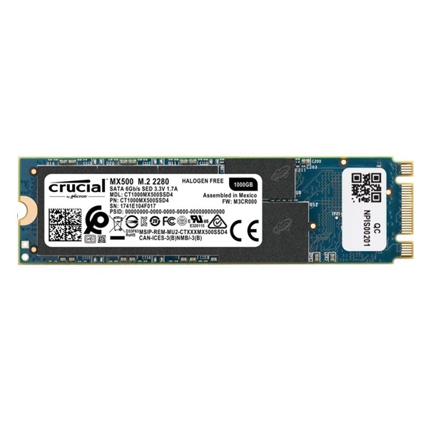 1TB SSD M.2 2280 Crucial MX500 fotó, illusztráció : CT1000MX500SSD4