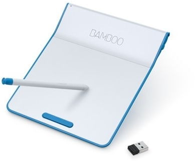 Digitalizáló tábla Wacom Bamboo Pad kék fotó, illusztráció : CTH-300B