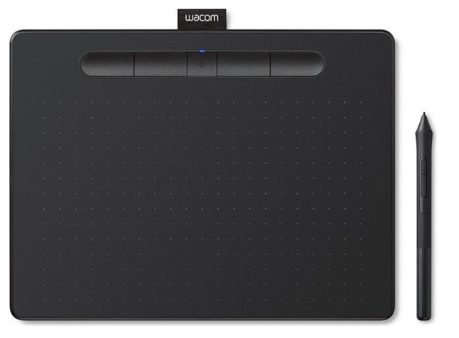 Digitalizáló tábla Wacom Intuos S fekete Bluetooth North digitális rajztábla fotó, illusztráció : CTL-4100WLK-N