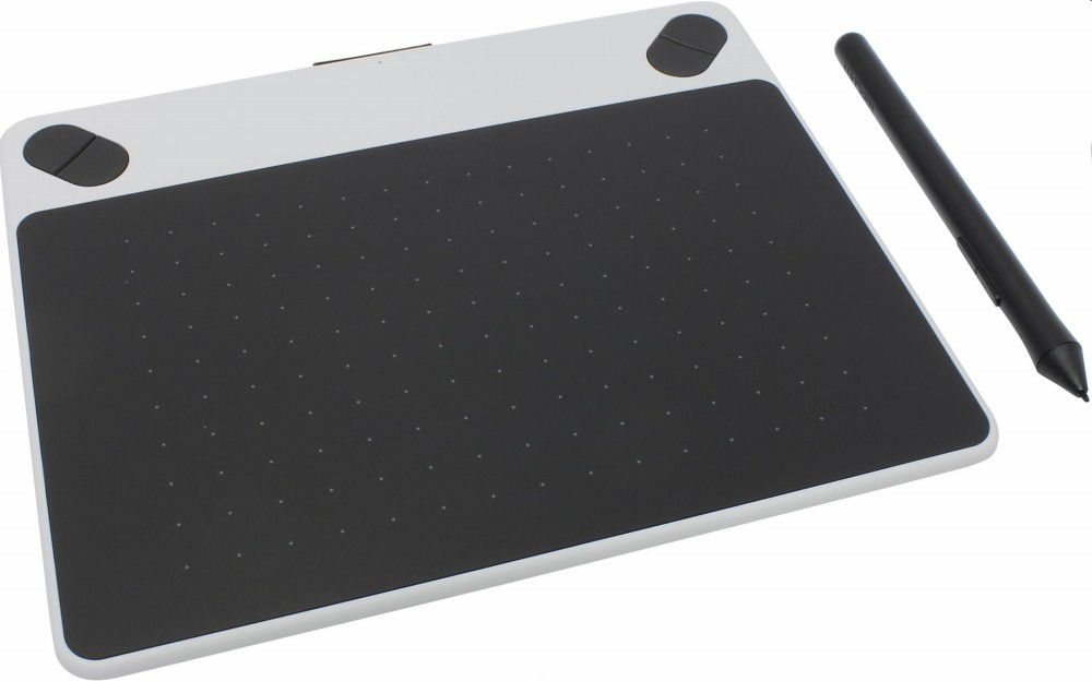 Wacom Intuos Draw Pen S fehér digitális rajztábla fotó, illusztráció : CTL-490DW-N