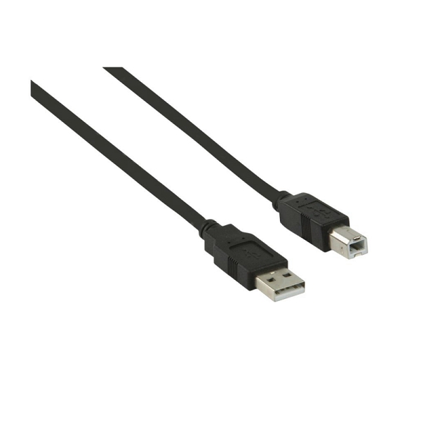 USB nyomtató-kábel USB 2.0  3m fekete premium (A/B) - Már nem forgalmazott term fotó, illusztráció : CU-201-B-3
