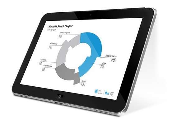 HP ElitePad 10,1  64GB Wi-Fi tablet fotó, illusztráció : D4T09AW