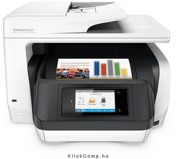 Multifunkciós tintasugaras nyomtató HP OfficeJet Pro 8720 e-AiO fotó, illusztráció : D9L19A