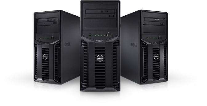 DELL szerver PE T110 II. 4C X E3-1220 3,1GHz, 1x4GB, 2x1TB SATA HDD, S100, DVD- fotó, illusztráció : DELLPESP14T1101B0062