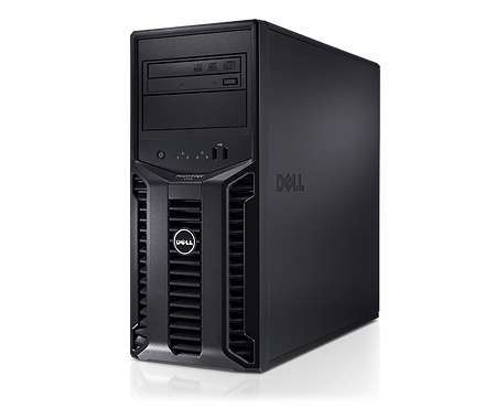 DELL szerver PE T110 QC Xeon X3430 2,4GHz, 4x4GB, 4x1TB NSAS HDD Cab, H200, DVD fotó, illusztráció : DELLPEST8T1102