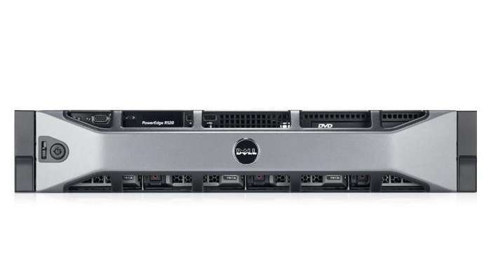 DELL szerver PE R520 2x 8C E5-2450 2.1GHz, 4x8GB, NoHDD HP, H710p/1GB NV, DVD-R fotó, illusztráció : DELL_PE_R520_156758