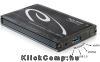 HDD ház 2,5" USB3.0 Sata külső merevlemez ház + Multiport USB 3.0 + eSATAp Delock