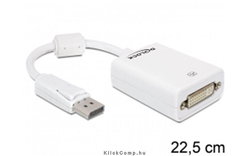 Adapter Displayport male > DVI 24+5 female Delock fotó, illusztráció : DELOCK-61765