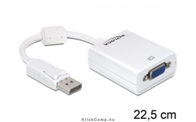 Adapter Displayport male > VGA 15tűs female Delock fotó, illusztráció : DELOCK-61766