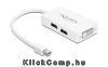 Adapter Displayport mini > Displayport   HDMI   DVI 29tűs Delock DELOCK-61768 Technikai adatok