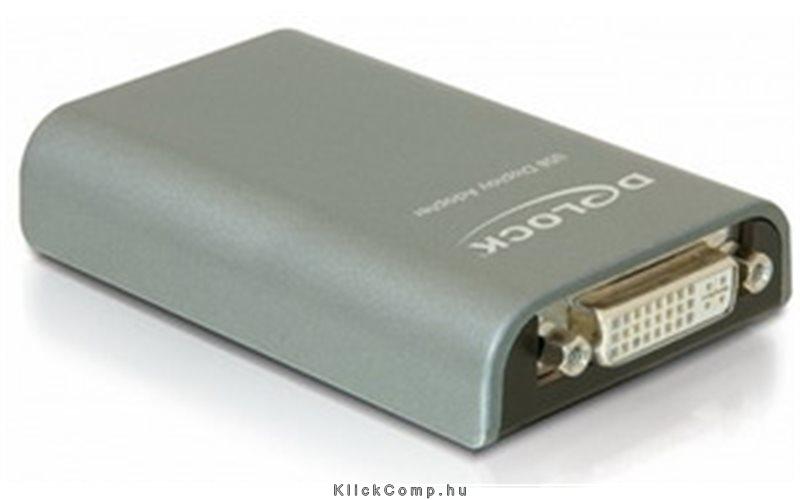 USB 2.0 to DVI – VGA – HDMI Adapter Delock fotó, illusztráció : DELOCK-61787