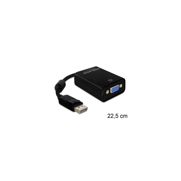 Adapter Displayport apa > VGA 15 pin anya Delock fotó, illusztráció : DELOCK-61848