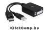 Adapter Displayport male > DVI-I 24+5 female active Delock DELOCK-61855 Technikai adatok
