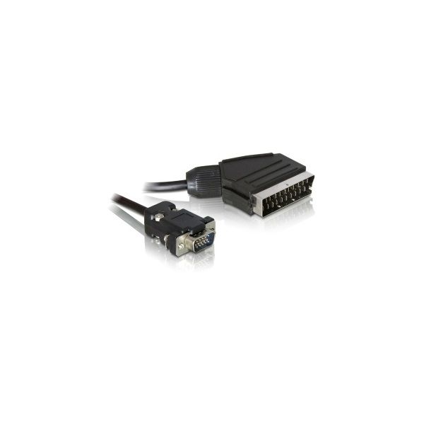 SCART kimenet – VGA bemenet video kábel 2m fotó, illusztráció : DELOCK-65028