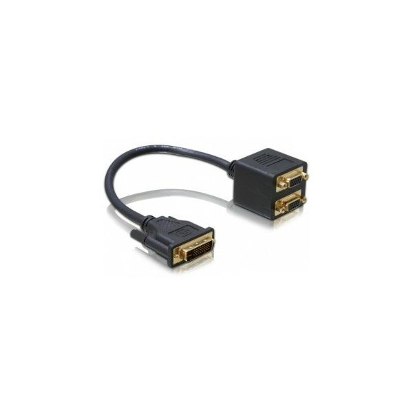 Adapter VGA male to 2x VGA female fotó, illusztráció : DELOCK-65060