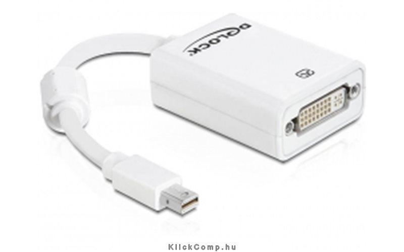 Adapter mini Displayport > DVI 24+5 pin female Delock fotó, illusztráció : DELOCK-65129