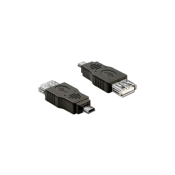 Adapter USB mini male > USB 2.0-A female OTG fotó, illusztráció : DELOCK-65399