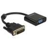 Átalakító DVI-D 24+1-dugós apa - VGA anya fekete adapter DELOCK-65658 Technikai adatok