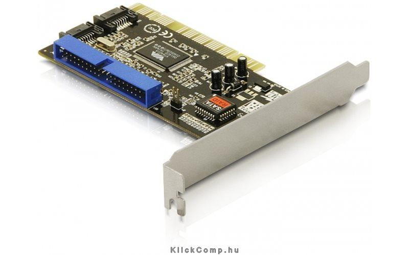 Controller card 2x SATA, 1x IDE Delock fotó, illusztráció : DELOCK-70146