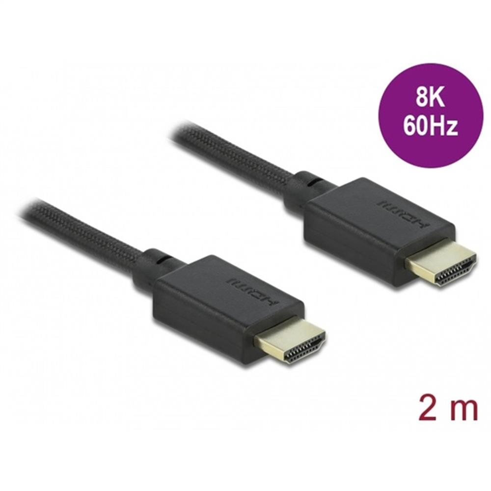 HDMI kábel 2m  8K 60Hz Delock Ultra nagy sebességu 48Gbps fotó, illusztráció : DELOCK-85388