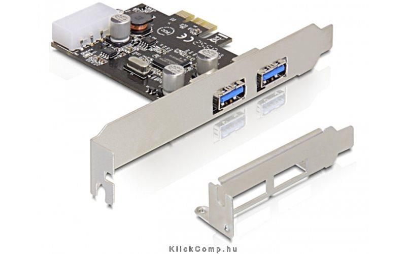 PCI Express kártya > 2x USB 3.0 Delock fotó, illusztráció : DELOCK-89243