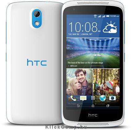 Dual SIM fehér mobiltelefon HTC Desire 526 fotó, illusztráció : DESIRE526WH