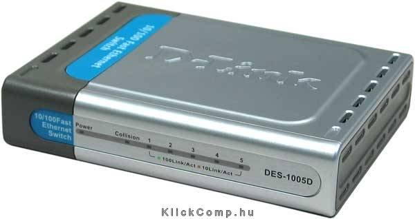 5 port Switch 10/100 Desktop fotó, illusztráció : DES-1005D