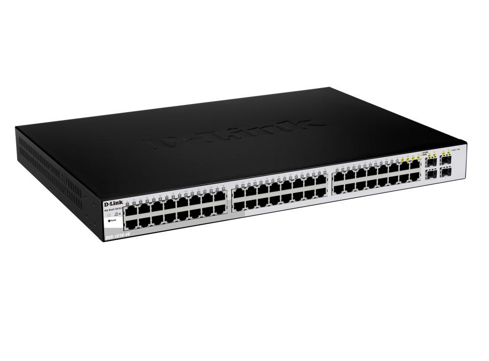 48 port Switch 10/100/1000 Gigabit Smart Switch including 4 Combo 1000BaseT/SFP fotó, illusztráció : DGS-1210-48