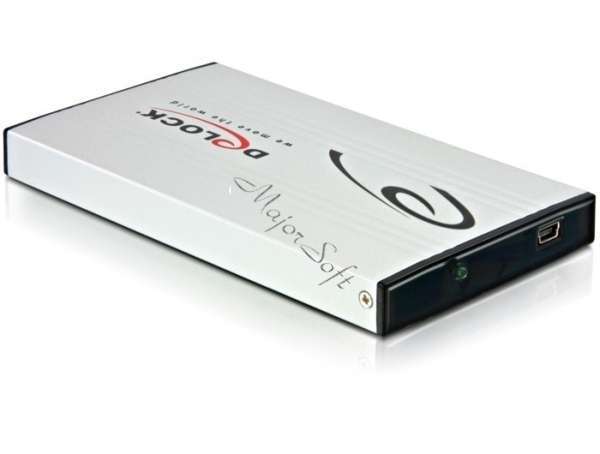 Ház 2.5  Delock USB2 S-ATA aluminium külső ház ( 3 év gar.) - Már nem forgalmaz fotó, illusztráció : DL42467