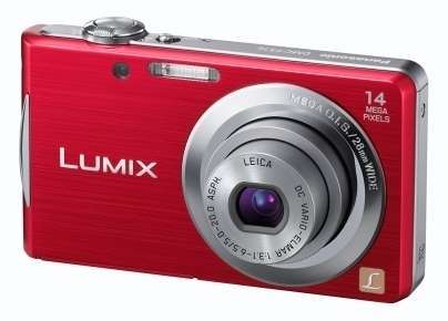 Panasonic piros 14 MP digitális fényképezőgép 1 év fotó, illusztráció : DMC-FS16EP-R