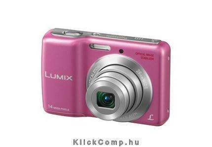 Panasonic rózsaszín 14 MP digitális fényképezőgép 1 év fotó, illusztráció : DMC-LS5E-P