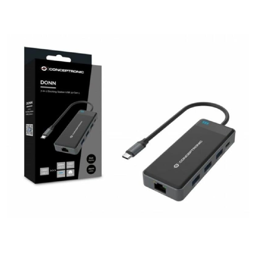 Dokkoló USB Type-C 7-in-1 multi-port adapter Conceptronic - Már nem forgalmazot fotó, illusztráció : DONN14G