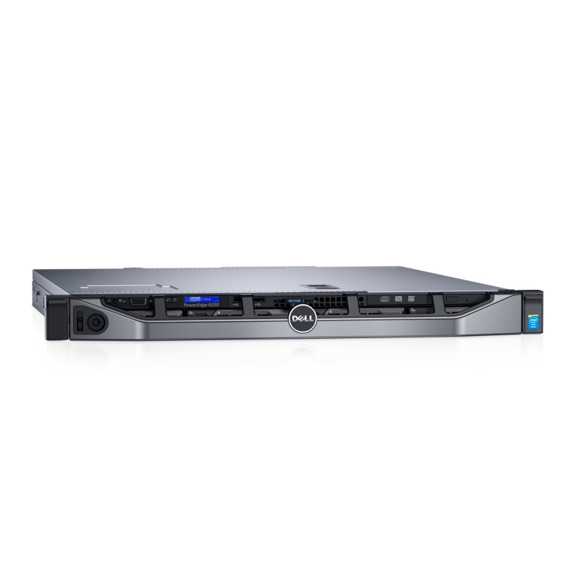 Dell PowerEdge R230 szerver E3-1220v6 8GB 600GB H330 rack fotó, illusztráció : DPER230-89
