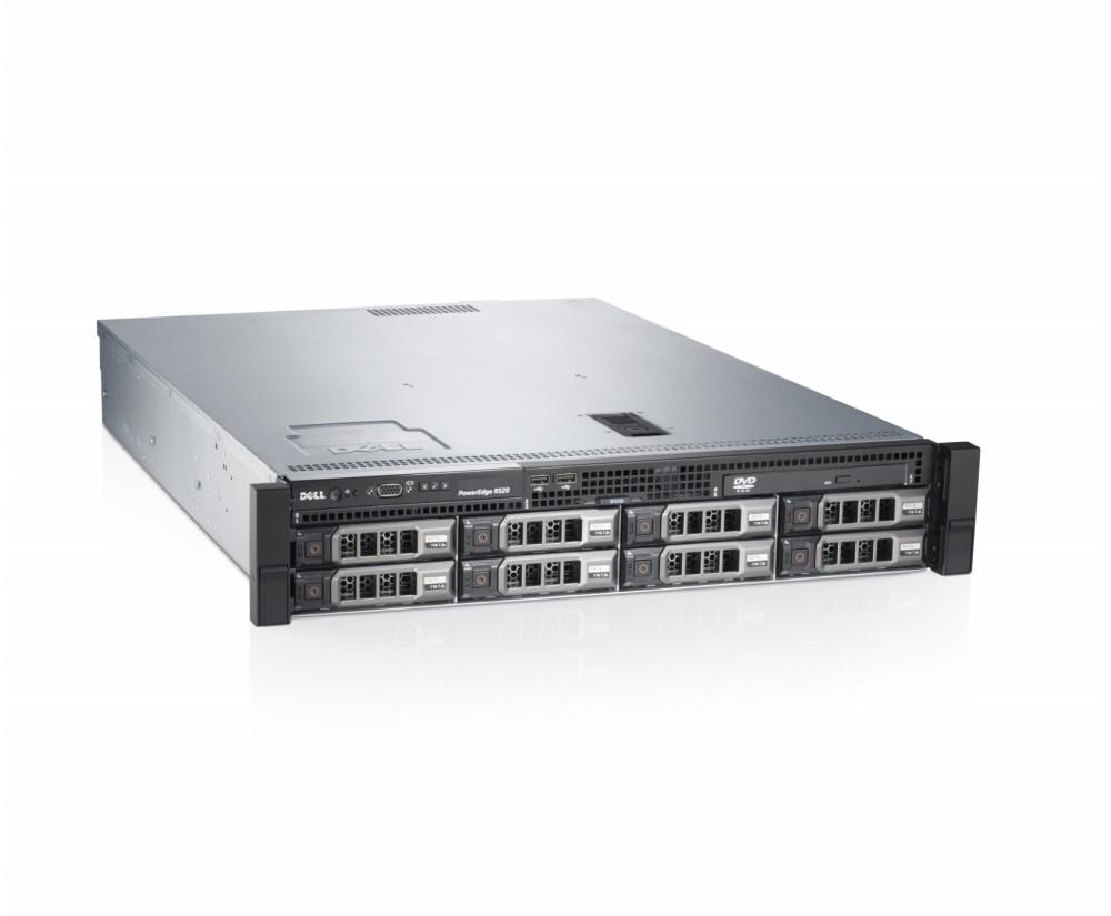 Dell PowerEdge R520 rack szerver QCX E5-2407v2 2.4GHz 8GB 2x1TB H710 fotó, illusztráció : DPER520-66