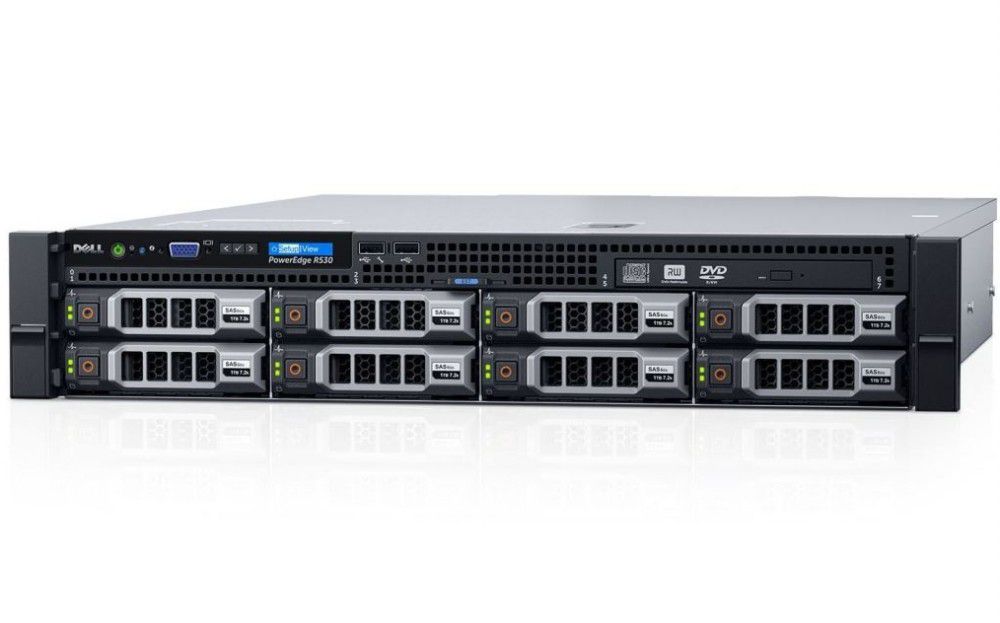 Dell PowerEdge R530 szerver E5-2609v4 16GB 120GB H330 rack fotó, illusztráció : DPER530-195