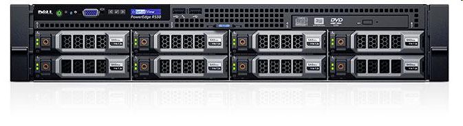 Dell PowerEdge R530 szerver E5-2620v4 16GB 120GB H730 rack fotó, illusztráció : DPER530-196