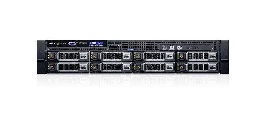 Dell PowerEdge R530 rack szerver SCX E5-2620v3 16GB 2x1TB H730 fotó, illusztráció : DPER530-2
