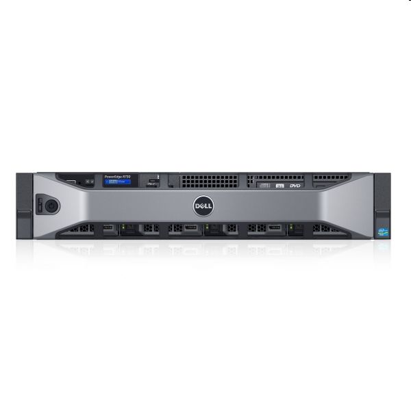 Dell PowerEdge R730 szerver E5-2620v4 64GB 2x600GB H730 5ÉV rack fotó, illusztráció : DPER730-114