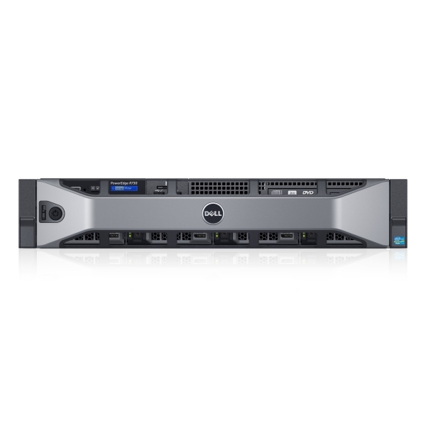 Dell PowerEdge R730 szerver E5-2620v4 16GB 1.2TB SAS H730 rack fotó, illusztráció : DPER730-147