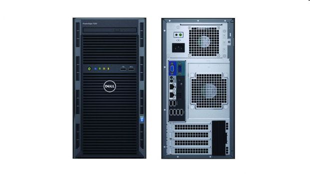 Dell PowerEdge T130 szerver E3-1230v6 8GB 1TB H330 fotó, illusztráció : DPET130-70